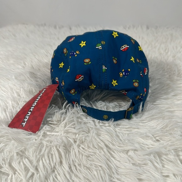 Nintendo Mariokart by Culturefly 5 Panel Adjustable Blue Cap Hat NWT - Picture 5 of 8